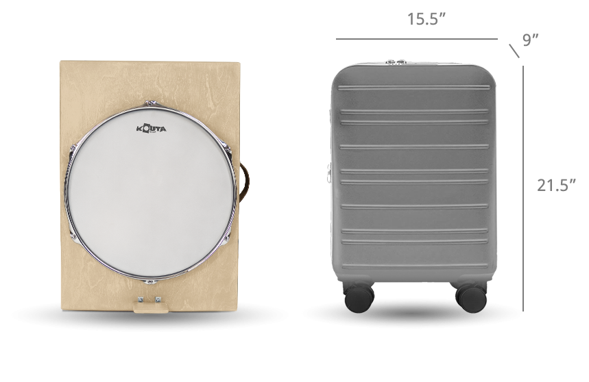 kouta compact travel drum kit dimensions